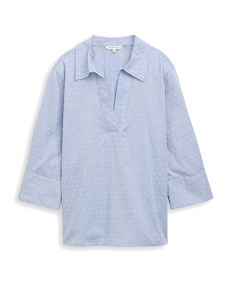 Tom Tailor Damen Langarmhemd 1049804 Blue Heart Design 46 3